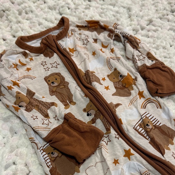 Little Sleepies Beary Sleepy Zippie - Picture 3 of 6